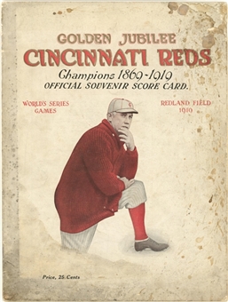 1919 World Series Program at Reds